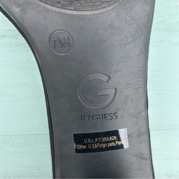 G by GUESS Black Block Heel Ankle Strap Sandals | Size 7.5 - Picture 4 of 7